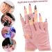 Gogogmee 2 Pairs Gloves Nail Art Supplies Manicure Gloves Gel for Nails Gloves Nail Gloves Nail Gel Nail Anti Gloves Sun Gloves Fingerless Gloves Cotton - Buy Online on GoSupps.com
