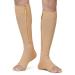 Zipper Copper Compression Socks Open Toe Beige 20-30 mmHg Knee High Stockings Designed for Circulation Varicose Veins Swelling Venous Insufficiency Post-Operative Recovery 2X-Large XX-Large 20-30mmhg Beige