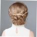 FRCOLOR Miss crystal hair comb Hair piece Metal bride decorate hair romantic wedding headpiece ornament hair accessories alloy gold hair accessories leaf prom accessories grace - Buy Online on GoSupps.com