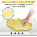 Bee Bright Baby Non-Slip Silicone Suction Plate - Yellow | Toddler Feeding Plate with Suction, Dishwasher Safe - Buy Online on GoSupps.com