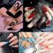 Stiletto Clear Nail Tips 500PCS Full Cover Acrylic Nails with Case for Nails Salon - Buy Online on GoSupps.com