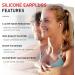Noise Cancelling Ear Plugs - 3-Layer Reduction for Sleeping, Swimming, Studying - Black+White - Buy Online on GoSupps.com