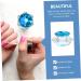 Beatifufu 1pc Nail Art Crystal Cup Acrylic Powder Holder Nail Dappen Dish Clear Dappen Dishes Cup Acrylic Liquid Dish with Lid Containers with Lids Manicure Alien Crystal Art Glass 7.5x6cm Blue - Buy Online on GoSupps.com