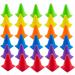 Faswin 30 Pack Agility Cones Set - Indoor/Outdoor Sports Soccer Cones - Assorted Colors - Buy Online on GoSupps.com