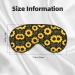 Buy SSIMOO Cute Sunflower Soft Sleep Eye Mask - Breathable Travel Eye Patch for Relaxation (Black) - International Shipping Available - Buy Online on GoSupps.com