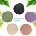 Konjac Sponge Set - 5 Colorful Round Bath & Facial Cleansing Sponges | Gentle Konjac Wash Puffs for Soft Skin - Buy Online on GoSupps.com