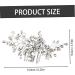 Bridal Hair Comb Wedding Hair Accessories Bridal Hair Accessories Floral Leaf Wedding Hair Clip Multipurpose Diamond Hair Accessories Lightweight for Women Girls - Buy Online on GoSupps.com