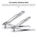 BESTOPE Nail Clipper Set | Sharp Stainless Steel Fingernail & Toenail Clippers for Men & Women | Durable Nail Trimmer in Silver & Chrome - Buy Online on GoSupps.com