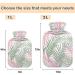 NAANLE Pink Palm Leaf Hot Water Bottle - 1L Heat Bottle for Menstrual Cramps & Pain Relief | Ideal for Hand & Foot Heat Therapy - Buy Online on GoSupps.com