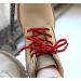 Honey Badger Heavy Duty Kevlar Work Boot Laces - 45 Round Shoelaces (Red/Black) - USA Made (1 Pair) - Buy Online on GoSupps.com