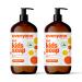 everyone for every body 3-in-1 Kids Soap Body Wash Bubble Bath Shampoo 32 Ounce (Pack of 2) Orange Squeeze Coconut Cleanser with Plant Extracts and Pure Essential Oils
