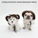 1 Piece Pet Wig Dog and Cat Cosplay Wig Christmas Dog Wig Large and Small Dog Wig Pet Wig with Bangs Suitable for Artistic Photos and Holiday Parties (Brown) - Buy Online on GoSupps.com