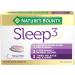 Nature's Bounty Sleep3 Immediate and Timed Relase Melatonin L-Theanine and Herbal Blend Helps Temporarily Promote Relaxation and to Reset Sleep-Wake Cycle 30 Trilayer Tablets