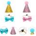 Buy Dog Birthday Hat Set - Sequin Accessories for Pet Parties | Blue & Pink 2 Pieces - Buy Online on GoSupps.com