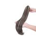 Curly Clip-In Ponytail Extensions - 55cm Wavy Synthetic Hair in Dark Brown & Ash Blonde - Perfect for Women - Buy Online on GoSupps.com