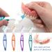 Prosthetic Toothbrush Set - 4 Multi-Layered Denture Brushes for False Teeth | Ergonomic Design & 4 Colors - Buy Online on GoSupps.com