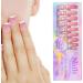 150 -Adhesive False Nails With White French Tips Stick On Full Nails False Nails Wedding Bridal Nails Makeup Supplies 04 - Buy Online on GoSupps.com