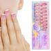 White French Tip Press on Nails Glossy Aesthetic French Nails Reusable and Detachable | False Nails Accessories for Dating Gathering Wedding Home Traveling Puchen 04