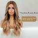 Buy Haircube Long Blonde Ombre Wig - Wavy Curly Middle Part Synthetic Hair for Women | 66.04 cm | Perfect for Parties & Daily Use - Buy Online on GoSupps.com
