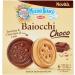 Mulino Bianco Chocolate Biscuits Baiocchi choco, biscuits biscuits biscuits and milk chocolate bars with hazelnuts, Excellent as a snack 144 gr