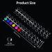 240Pcs Round False Nail Display Tips - Clear Nail Art Color Chart with Adhesive Stickers for Training & Practice - Buy Online on GoSupps.com
