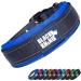 Black Rhino - The Comfort collar super soft neoprene posted dog collar for all dog breeds - highly contaminable adjustable reflective weatherproof (medium blue/black) blue/black medium