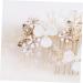 Angoily Rhinestone Hair Comb Wedding Hair Comb Vintage Hair Comb Floral Hair Comb Gold Hair Comb Wedding Pearl Hair Comb Gold Leaf Hair Comb Mori Department Accessories Bride - Buy Online on GoSupps.com
