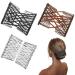 Magic Hair Combs for Women 3Pcs Crystal Beads Hair Slides Elastic Pearls Double Comb Decorative Stretchy Hair Comb Clip DIY Hair Accessories for Ladies Girls Hair styling