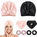 8 Pieces Silk Bonnet Silk Sleep Cap Silk Hair Wrap for Sleeping Washing Face and Natural Soft Silk Scrunchies Silk Scarf Hair Wrapping for Women and Girls for Sleep  Makeup  Sport