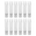Clear Empty 3/16 Oz (5.5ml) Plastic Container Twist Tubes for Homemade Lip Balms, Cosmetic Gifts (12 Pack)