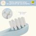 Yubabo Replacement Brushes Electric Toothbrush Refill Electric Toothbrush Head for YubaBrosse Pack of 4 Toothbrush Heads 2 - Buy Online on GoSupps.com