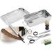 Solingen string strips in the razor set 7 partly with Solinger paste and instrument RW wooden handle razor razor brush with razor box.Ideal as a gift for men