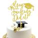 Arthsdite 1Pc You Did It Cake Topper/Class of 2024 Cake Decorations/Congrats Grad Graduation Party Decorations - Gold Glitter Gold You Did It Cake Topper