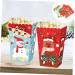 HAPINARY 12pcs Boxes Christmas Popcorn Box Xmas Gift Packing Case Candy Gift Bags Christmas Candy Bag Christmas Party Favor Christmas Candy Favor Boxes Paper Gift Box Fashion - Buy Online on GoSupps.com