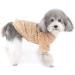 Zweitea Dog Sweater for Small Dogs - Warm Fleece Puppy Winter Jacket Clothing (1 Pack) - Perfect for Chihuahuas & Cats - Soft & Cozy Brown - Buy Online on GoSupps.com