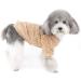 Zweitea Fleece Dog Sweater for Small Dogs | Warm Soft Winter Jacket for Chihuahua & Cats | Brown | Pet Clothing (1 Pack) - Buy Online on GoSupps.com