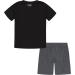 Under Armour Boys Sleeve Tee Set | Lightweight Breathable T-Shirt & Shorts | Black Infinite | Size 4T US - Buy Online on GoSupps.com