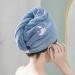 Microfiber 4-Part Hair Towel Set | Soft Absorbent Quick-Drying Turban for Curly Hair | Ideal for Wet Hair Care - Buy Online on GoSupps.com