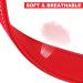 PCOTLLAR Reflective Dog Collar - Adjustable Neoprene Soft Collar for Small & Large Dogs - XS (25-35cm) Red - Padded Comfort & Durability - Buy Online on GoSupps.com