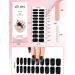 Ebanku 20pcs Cat Eye Black UV Gel Nail Foil - Self-Adhesive Nail Wraps & Stickers with Nail File - Perfect for Women & Girls Nail Decoration - Buy Online on GoSupps.com