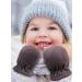 Boyiee 3 Pairs Baby Toddler Winter Mittens Kids Fleece Warm Mittens 6-18 Months - White Coffee Black - Buy Online on GoSupps.com