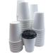 Neverwashadish Disposable Paper Coffee Hot Cups with Lids for Serving Hot Drinks at Kiosks Shops Cafes and Concession Stands - 12 Oz - Pack of 100 100 Pack 12 Oz. - Buy Online on GoSupps.com