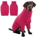 Iecoii dog sweater sweater for dogs dog sweater for small medium-sized large dogs warm turtleneck dog sweater winter dog clothing for cats Chihuahua French bulldog Labrador X-Large Rose-Red
