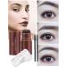 Eyebrow Stamp and Stencil Kit with 10 Reusable Stencils and 2 Brushes - Natural Brown - Buy Online on GoSupps.com
