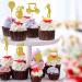 MonMon & Craft Golf Cupcake Toppers - Sport Theme Golf Birthday Cupcake Decor - Baby Shower Party Decor - Retirement Party Decorations Golf Club Cupcake Toppers - 24 Pcs Gold Glitter - Buy Online on GoSupps.com