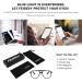 Feizedy Retro 70s Reading Glasses - Blue Light Filter Square Nerd Glasses for Men & Women - Clear Lens +1.50 Black - Buy Online on GoSupps.com