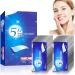 Angivlga 5D Teeth Whitening Strips Sensitive Teeth Whitening Kits Gentle on Enamel and Gums Teeth Whitening Remove White Stripes Coffee Tea Smoking and Wine Stains (28