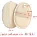 Jinlaili Exfoliating Loofah Pads - Shower Body Scrubber with Non-slip Hand Strap - Natural Luffa and Terry Cloth Material - Beige - Buy Online on GoSupps.com