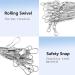YOTO Stainless Steel Hi-Low Fishing Tackle Leaders with Swivels | High-Strength Saltwater Fish Wire Gear | 70lb-12pcs | Fishing Gift C1-17.7 - Buy Online on GoSupps.com