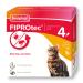 Beaphar | FIPROtec Spot-On | Kills Fleas & Ticks | Vet Strength Treatment | Easy to Apply | Suitable for Cats & Kittens from 8 Weeks of Age Weighing more than 1kg | 4 Pipettes